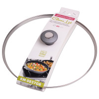 Крышка стеклянная Kamille Ø30 см универсальная №0827GR