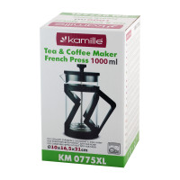 Френч-прес Kamille стекло из нержавеющей стали 1000 мл 0775XL