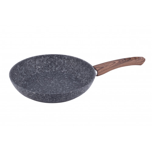 Сковорода 24 см с антипригарным покрытием Grey marble из алюминия №4161
