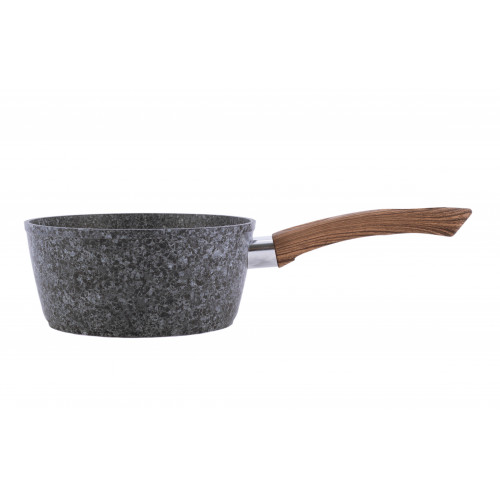 Ківш 16 см з антипригарним покриттям Grey marble з алюмінію №4170