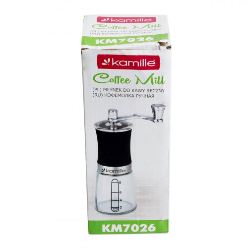 Кофемолка ручная Kamille 6.5/18.5 см КМ7026