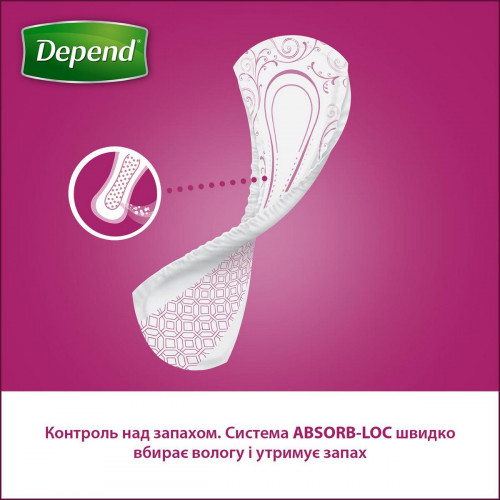 Прокладки урологічні Depend Normal Plus Pad 12 шт