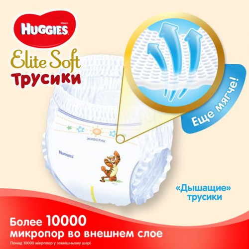 Подгузники-Трусики Huggies Elite Soft №3 6-11 кг 54 шт