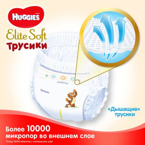 Подгузники-Трусики Huggies Elite Soft №3 6-11 кг 54 шт