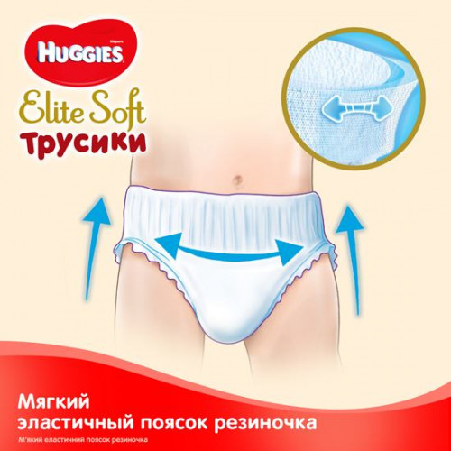 Подгузники-Трусики Huggies Elite Soft №3 6-11 кг 54 шт