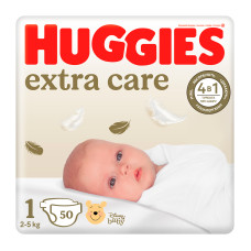 Підгузки Huggies Extra Care №1 3-5 кг 50 шт