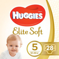 Підгузки Huggies Elite Soft №5 12-22 кг 28 шт