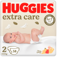 Підгузки Huggies Extra Care №2 4-6 кг  58 шт