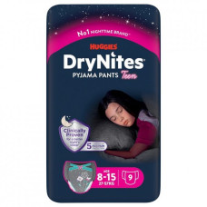 Подгузники-Трусики Huggies  DryNites Girl 30-48 кг 9 шт