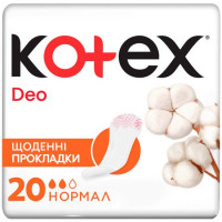Прокладки щоденні Kotex Normal deo 20 шт