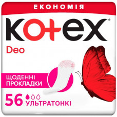 Прокладки щоденні Kotex Ultra Slim Deo 56 шт