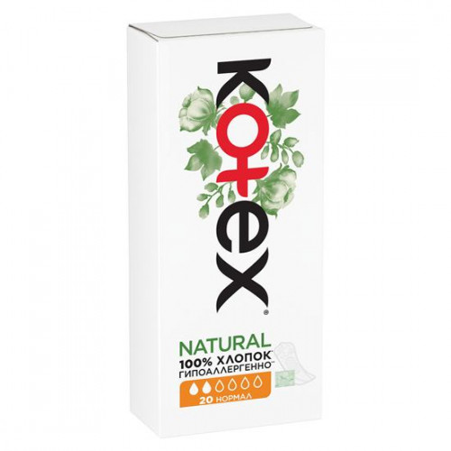 Прокладки щоденні Kotex Natural Normal 20 шт