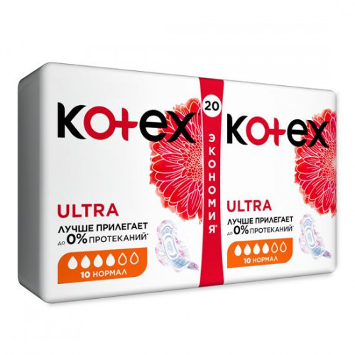 Прокладки Kotex Ultra Dry normal duo 20 шт