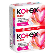 Прокладки Kotex Ultra Dry super duo 16 шт