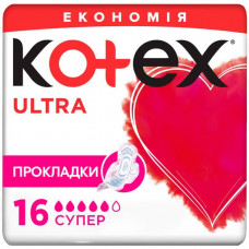 Прокладки Kotex Ultra Dry super duo 16 шт