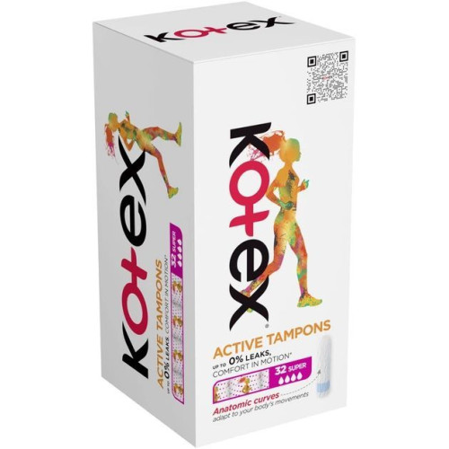 Тампоны Kotex Active super 32 шт