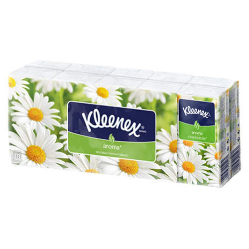 Хусточки носові Kleenex Aroma camomile 10 шт