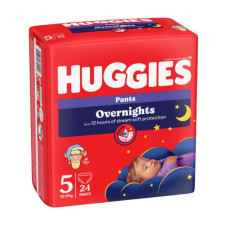 Підгузки-трусики Huggies Overnight  №5 12-17 кг 24 шт