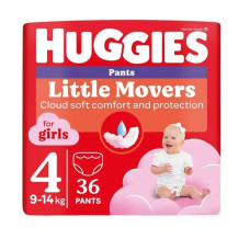 Подгузники-Трусики Huggies Little MoversGirl №4 9-14кг 36 шт