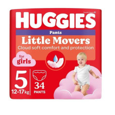 Подгузники-Трусики Huggies Little Movers Girl №5 13-17 кг 34 шт