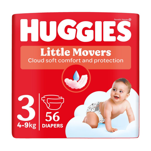 Підгузки Huggies Little Movers №3 5-9кг 56 шт