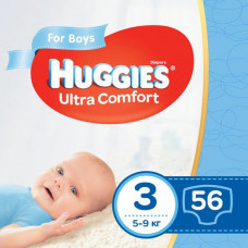 Підгузки Huggies Ultra Comfort Boy №3 5-9кг 56 шт