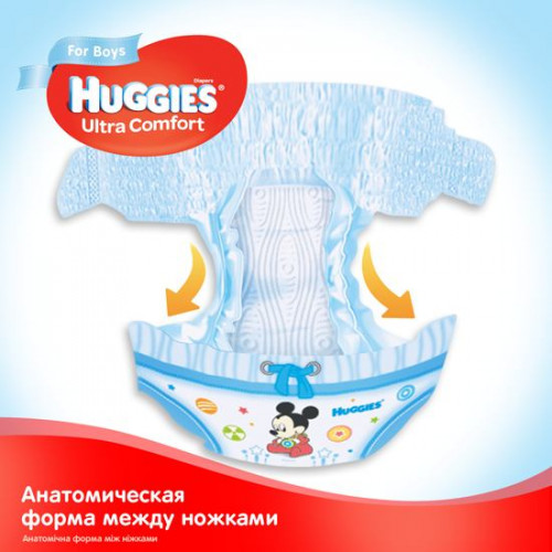 Підгузки Huggies Ultra Comfort Boy №3 5-9кг 56 шт