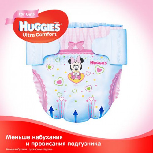 Підгузки Huggies Ultra Comfort Girl №3 5-9кг 56 шт