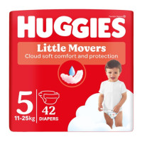 Подгузники Huggies Little Movers №5 12-22кг 42 шт
