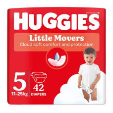 Подгузники Huggies Little Movers №5 12-22кг 42 шт