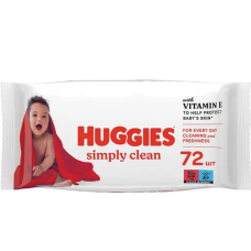 Серветки дитячі Huggies Simply clean Vitamin E 72 шт