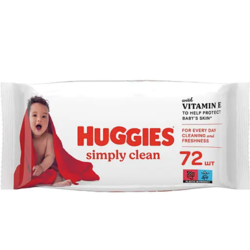 Серветки дитячі Huggies Simply clean Vitamin E 72 шт
