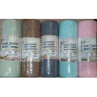Серветка універсальна Koloco Hand Tearing Rags мікрофібра однотон 25Х25 см 20 шт у рулоні