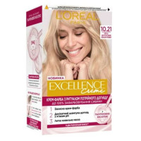 Крем-фарба для волосся Loreal Paris Excellence Creme 10.21 світло-світло русявий перламутровий