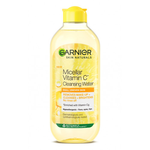 Міцелярна вода Garnier Skin Naturals Vitamin C для тьмяної шкіри обличчя з ефектом сяйва 400 мл