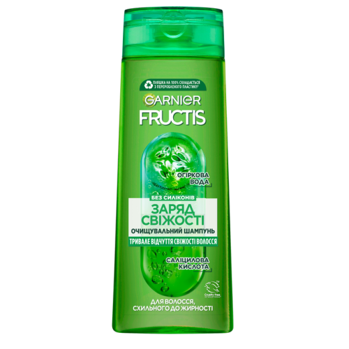 Шампунь Garnier Fructis Заряд свіжості для нормального волосся, схильного до жирності 400 мл
