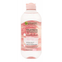 Мицеллярная вода Garnier Skin Naturals с розовой водой для очищения кожи лица 400 мл