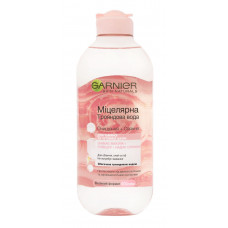 Міцелярна вода Garnier Skin Naturals з рожевою водою для очищення шкіри обличчя 400 мл