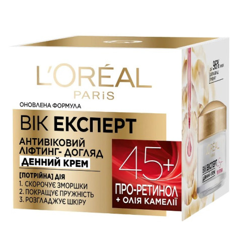 Крем для лица L'oreal Возраст эксперт 45+ Лифтинг-уход против морщин дневной 50 мл