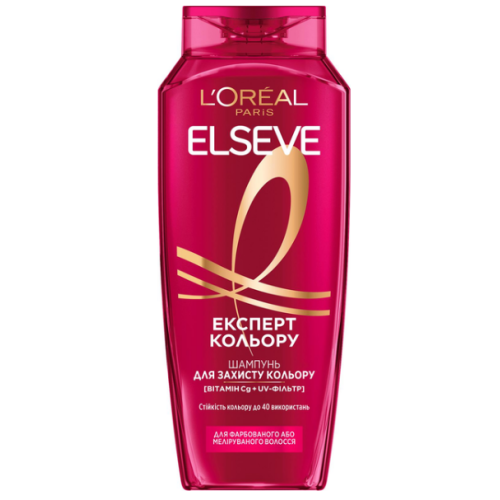 Шампунь Elseve L'oreal Paris Колір та блиск для пофарбованих 400 мл