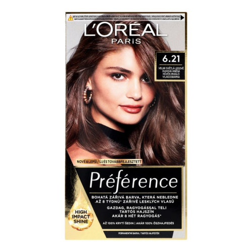Краска для волос L'оreal Paris Preference 6.21 Риволи перламутровый светло каштановый