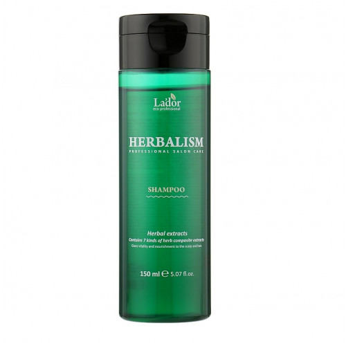Успокаивающий шампунь Lador с травяными экстрактами Herbalism Shampoo 150 мл