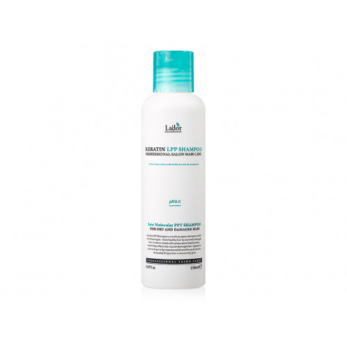 Кератиновый шампунь для волос Lador Keratin LPP Shampoo с комплексом аминокислот 150 мл