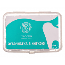 Зубочистка Manorm с освежающей нитью 50 шт