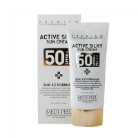 Сонцезахисний крем Medi-peel з пептидами та амінокислотами шовку Active Silky SPF50+PA+++ 50 мл