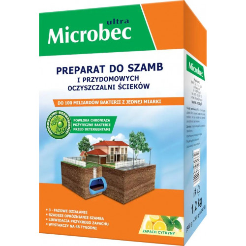 Засіб Microbec Ultra для вигрібних ям та септиків лимон 25 гр