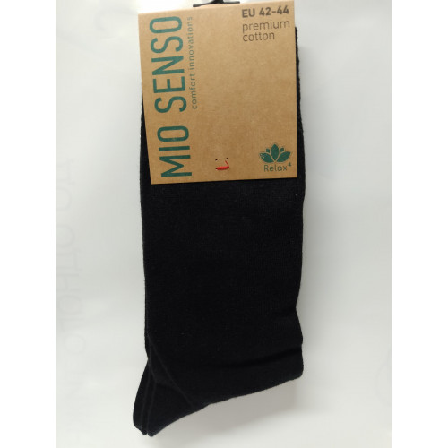 Носки мужские MioSenso C301 RF Relax р.42-44 черный меланж