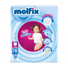 Подгузники-трусики Molfix 6 extra large 15+-22 кг 38 шт
