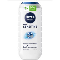 Гель для душу Nivea Men Sensitive 3в1 для тіла, обличчя та волосся 250 мл