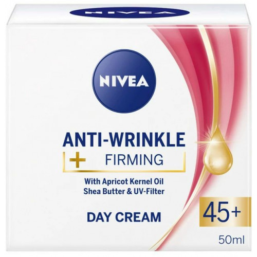 Крем для обличчя Nivea проти зморш+пружність денний 45+ 50 мл